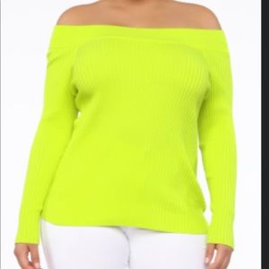 Fashion Nova Saige Off Sweater